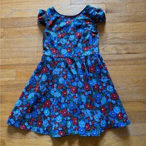 Polo by Ralph Lauren Blue and Red Floral Kids Dress